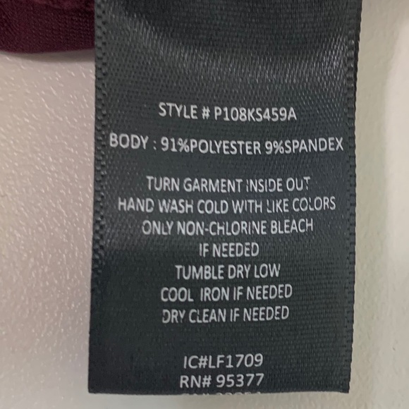 Sanctuary Anthro gilla wine velour leggings small - Picture 7 of 8